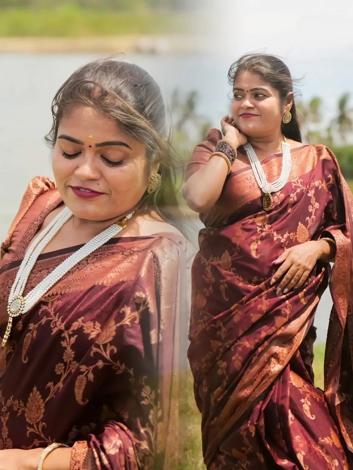 SEMI Georgette Saree