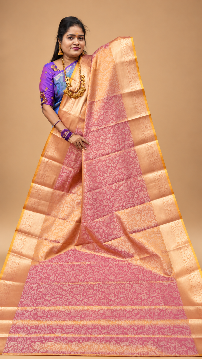 PREMIUM TISSUE SILK SAREE (new arrival ) PRE BOOKING 2 WEEKS DISPATCH