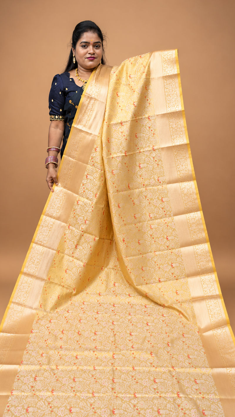 PREMIUM TISSUE SILK SAREE (new arrival )