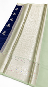 WARM SILK SAREE ( NAVY BLUE )