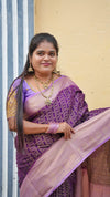 WARM SILK SAREE (DARK PURPLE / LAVENDER)