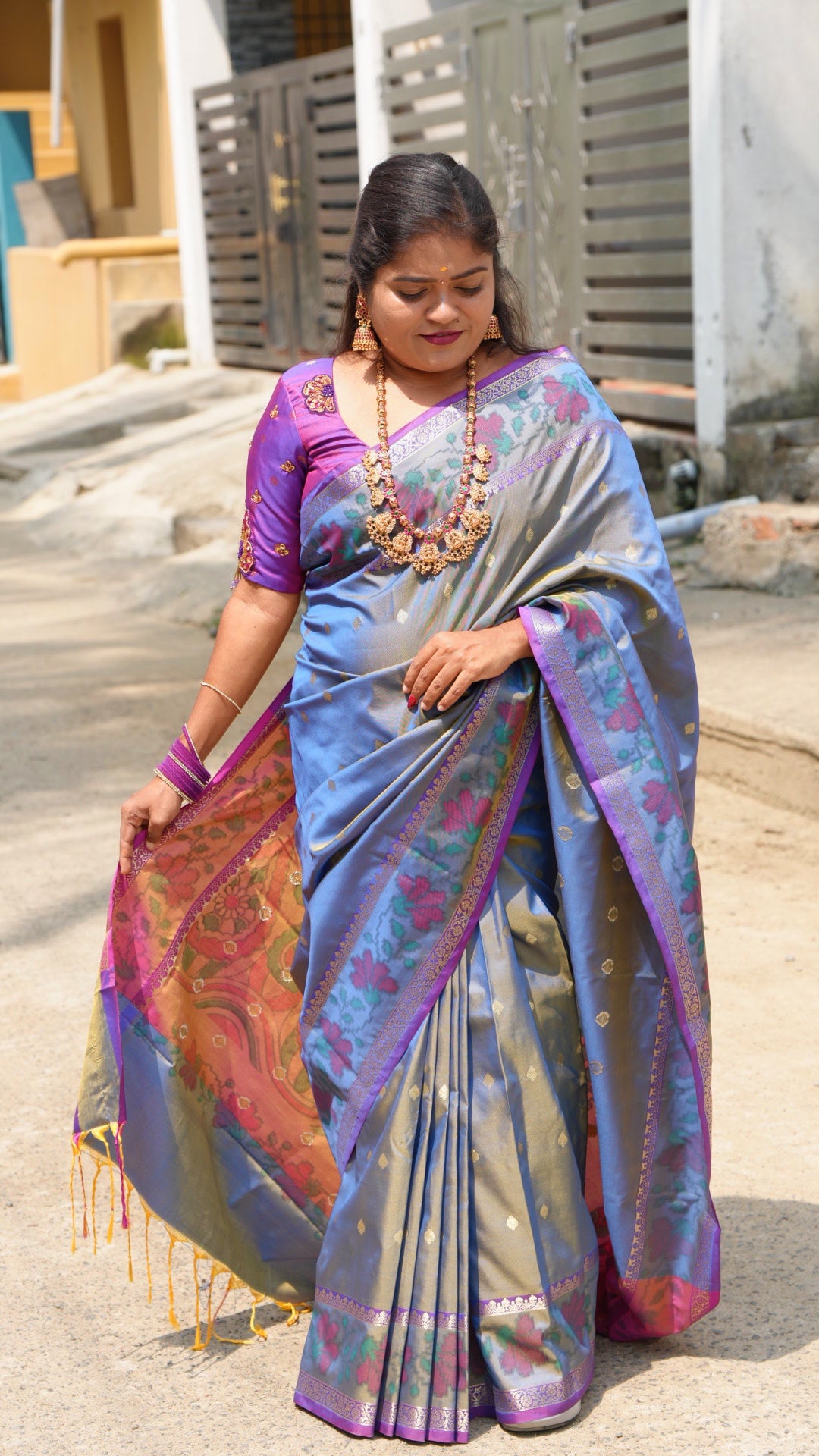 BANARASI SOFT SILK ( D BLUE )