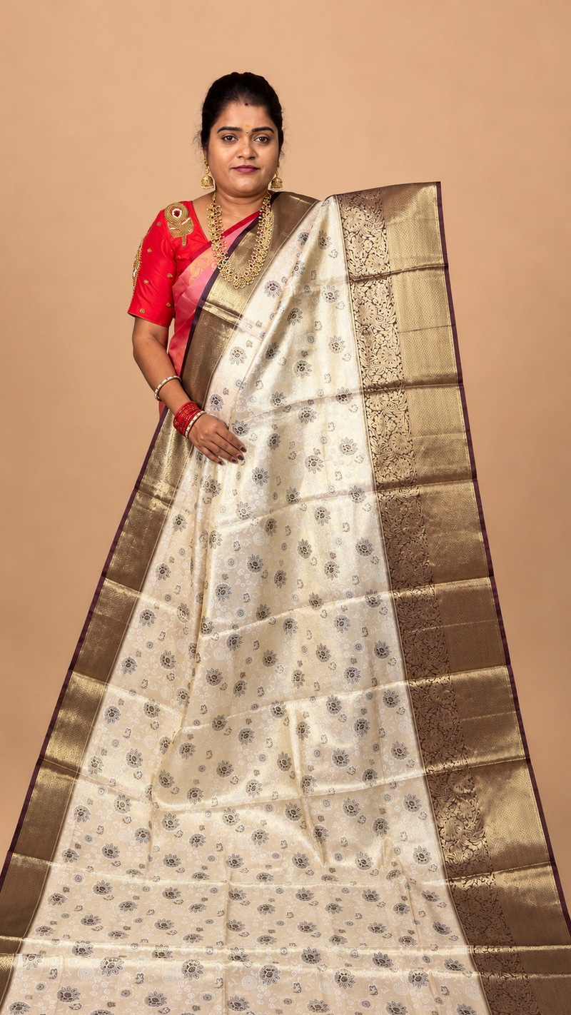 BRIDAL TISSUE SILK SAREE