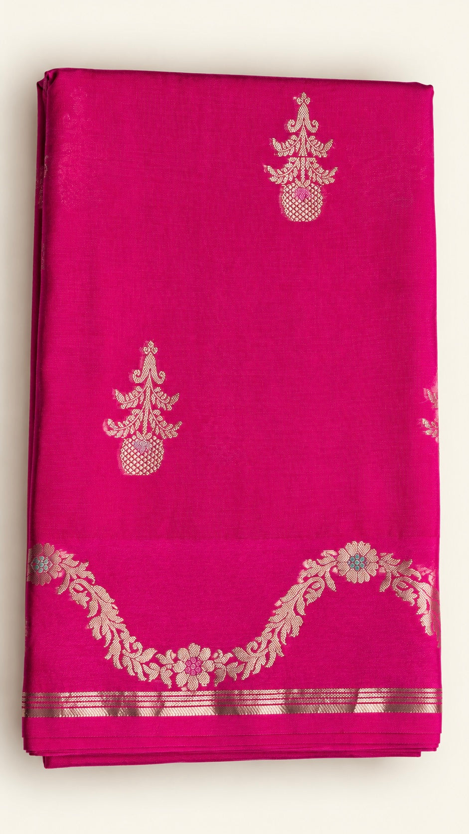 PURE MANGO SILK SAREE ( PINK )