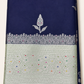WARM SILK SAREE ( NAVY BLUE )