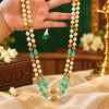 ✨ Pearl and Green Bead Necklace