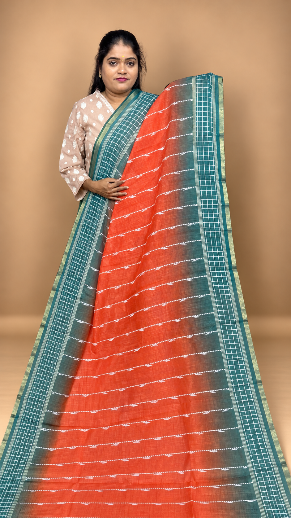 LINEN COTTON SAREE ( pre booking 2 weeks dispatch)
