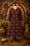 ✨ AVAASA KALAMKARI SIDE CUT KURTI  ( M to XXL )