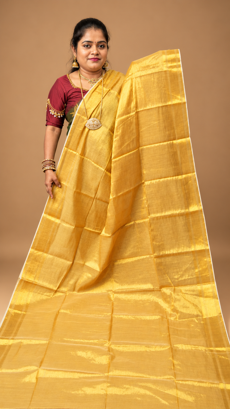 KHADI TISSUE SAREE ( L SHADE )