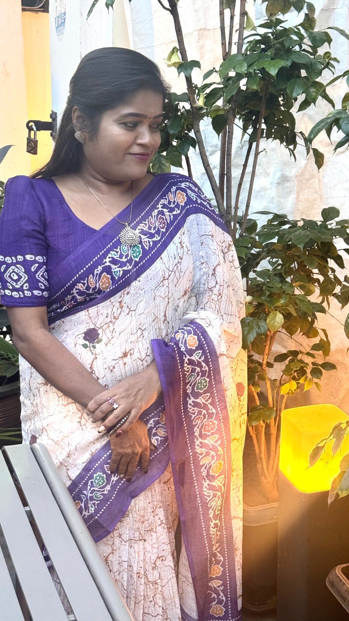 Linen cotton Saree