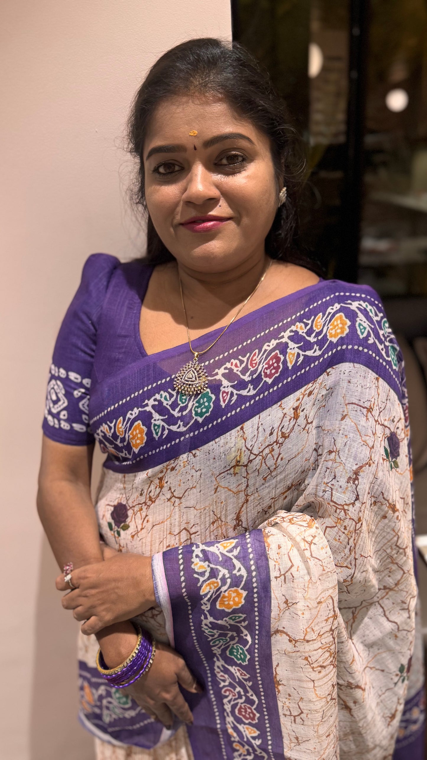 Linen cotton Saree