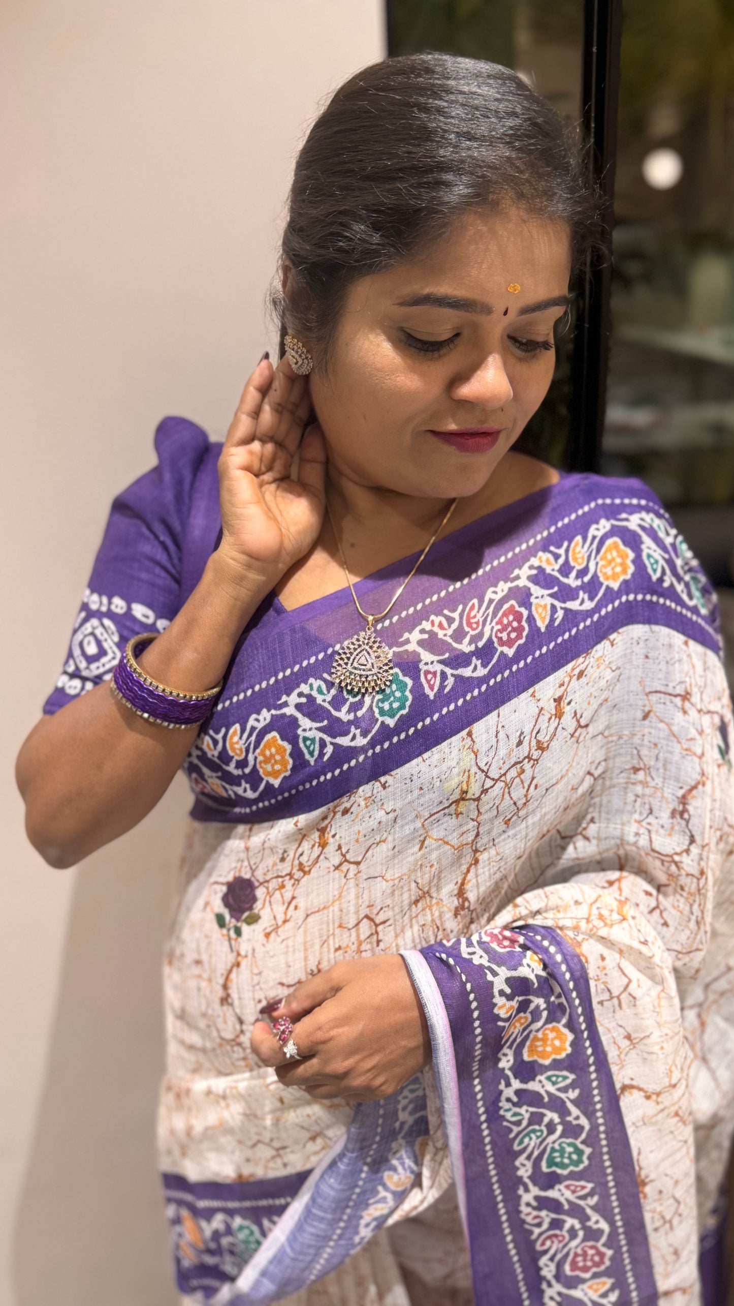 Linen cotton Saree