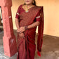 KANCHI SOFT SILK SAREE ( GOLD MAROON)