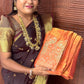 Space Silk Designer Sarees (orange)