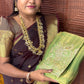 Space Silk Designer Sarees ( Green)