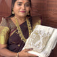 Space Silk Designer Sarees ( whit)