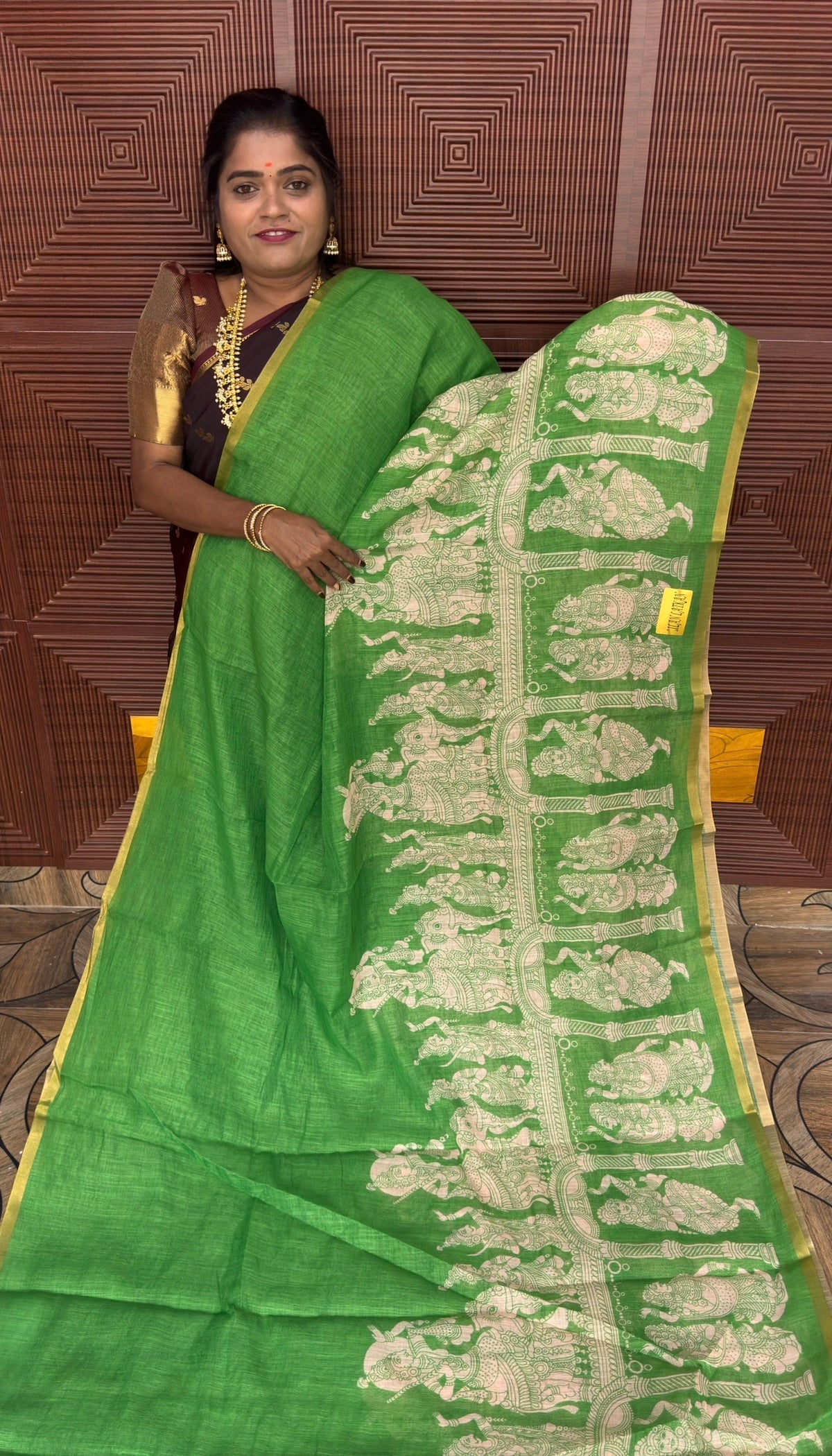 LINEN COTTON SAREE (pr gr)