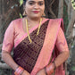 Vaira Oosi Warm Silk Sarees ( PEACH)