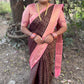Vaira Oosi Warm Silk Sarees ( PEACH)