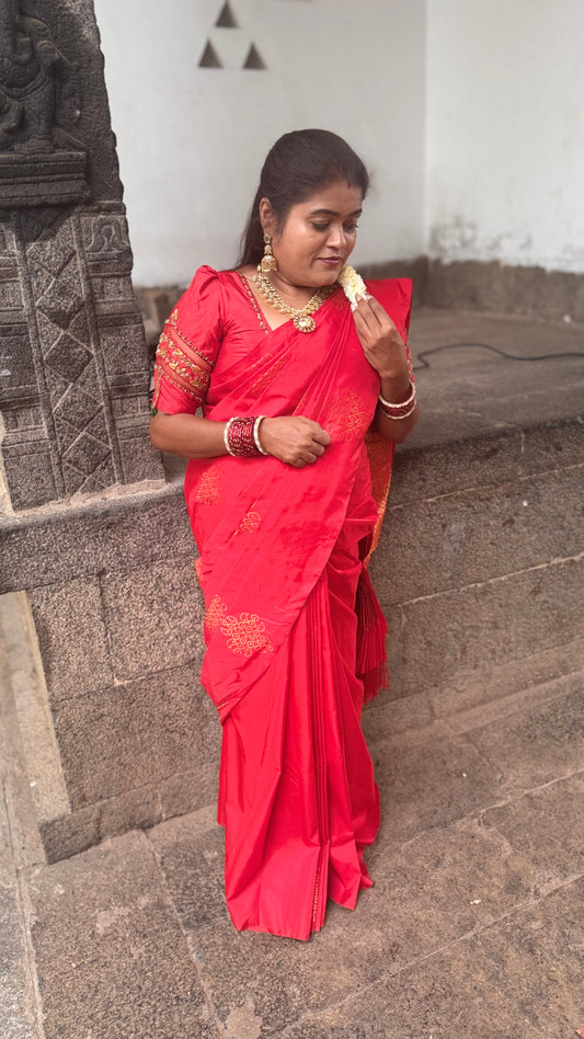 Kanchi Soft Silk Saree ( Kolam)