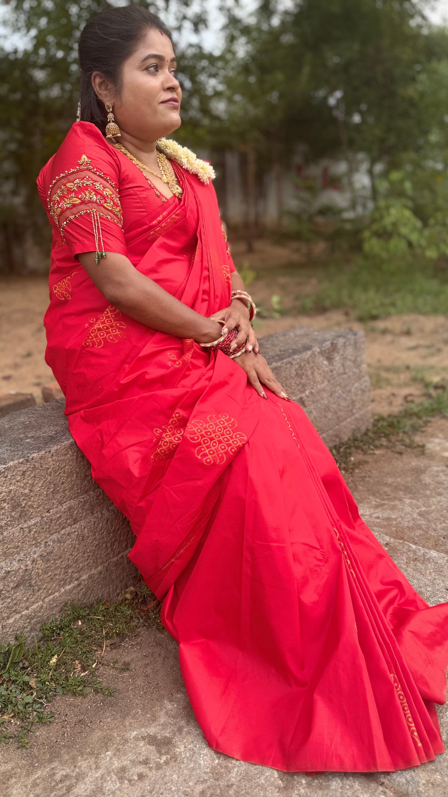 Kanchi Soft Silk Saree ( Kolam)