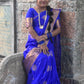 Premium Kanchi Silk saree (Blue)