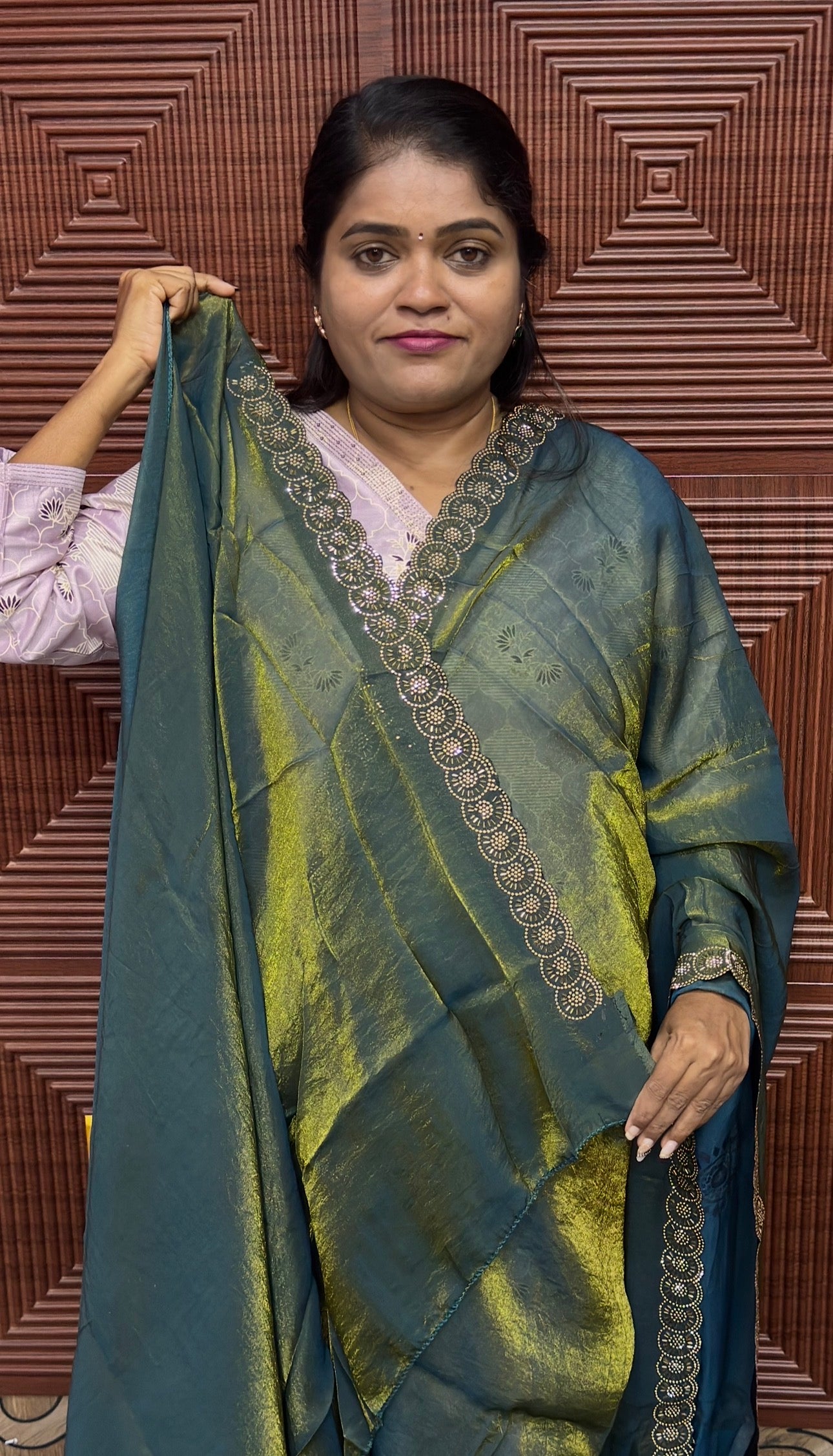 DESIGNER SAREE (MEH green)