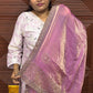 DESIGNER SAREE (onion pink)