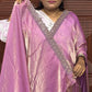 DESIGNER SAREE (onion pink)