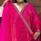 DESIGNER SAREE ( Rani Pink)