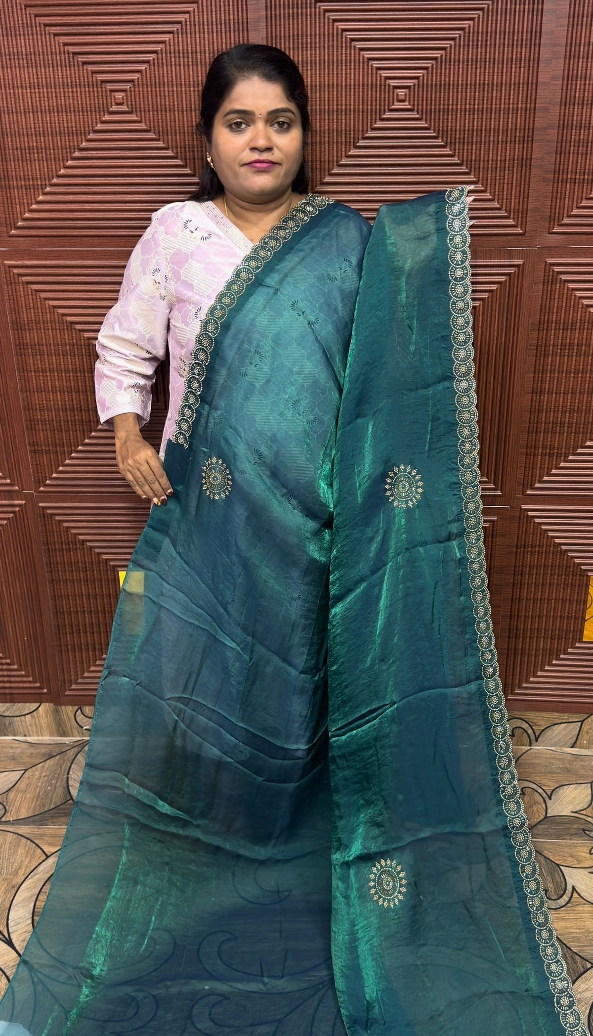 DESIGNER SAREE ( green)
