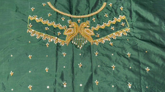 ✨ Elegant Aari Work Blouse Material ✨