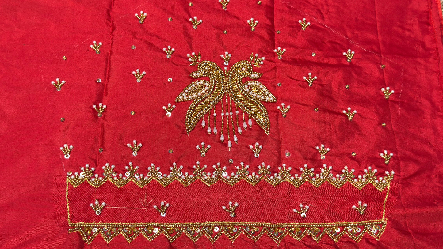✨ Elegant Aari Work Blouse Material ✨ PRE BOOKING 2 WEEKS DISPATCH