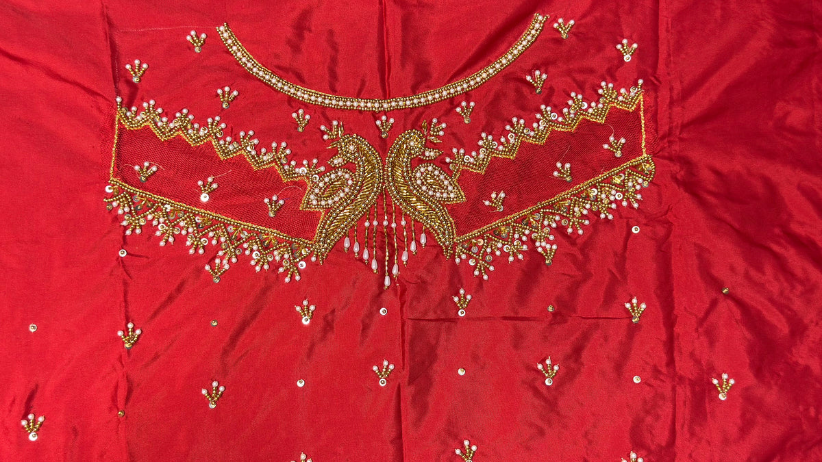 ✨ Elegant Aari Work Blouse Material ✨ PRE BOOKING 2 WEEKS DISPATCH