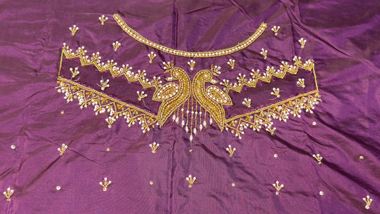 ✨ Elegant Aari Work Blouse Material ✨
