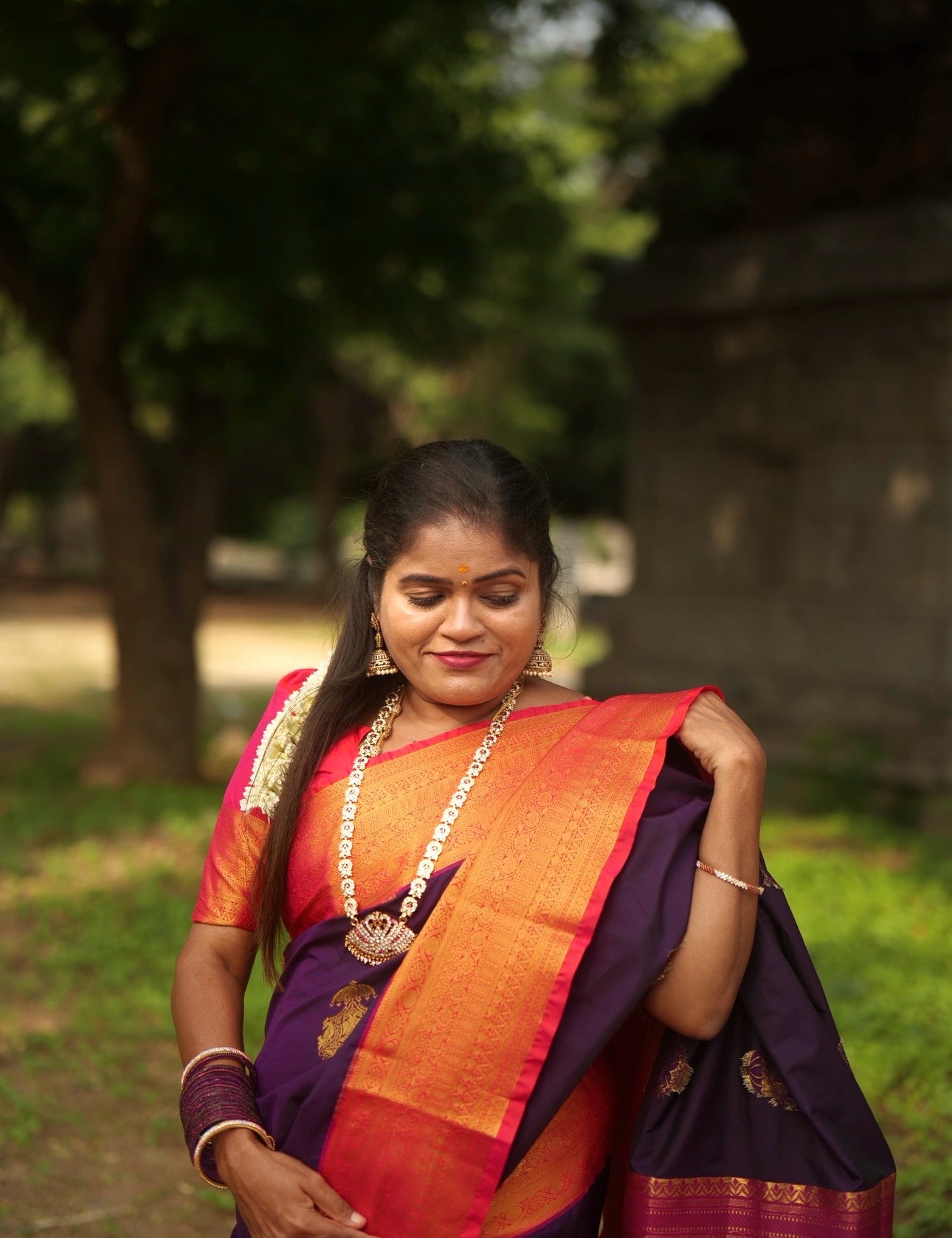 PREMIUM KANCHI SILK SAREE (v)