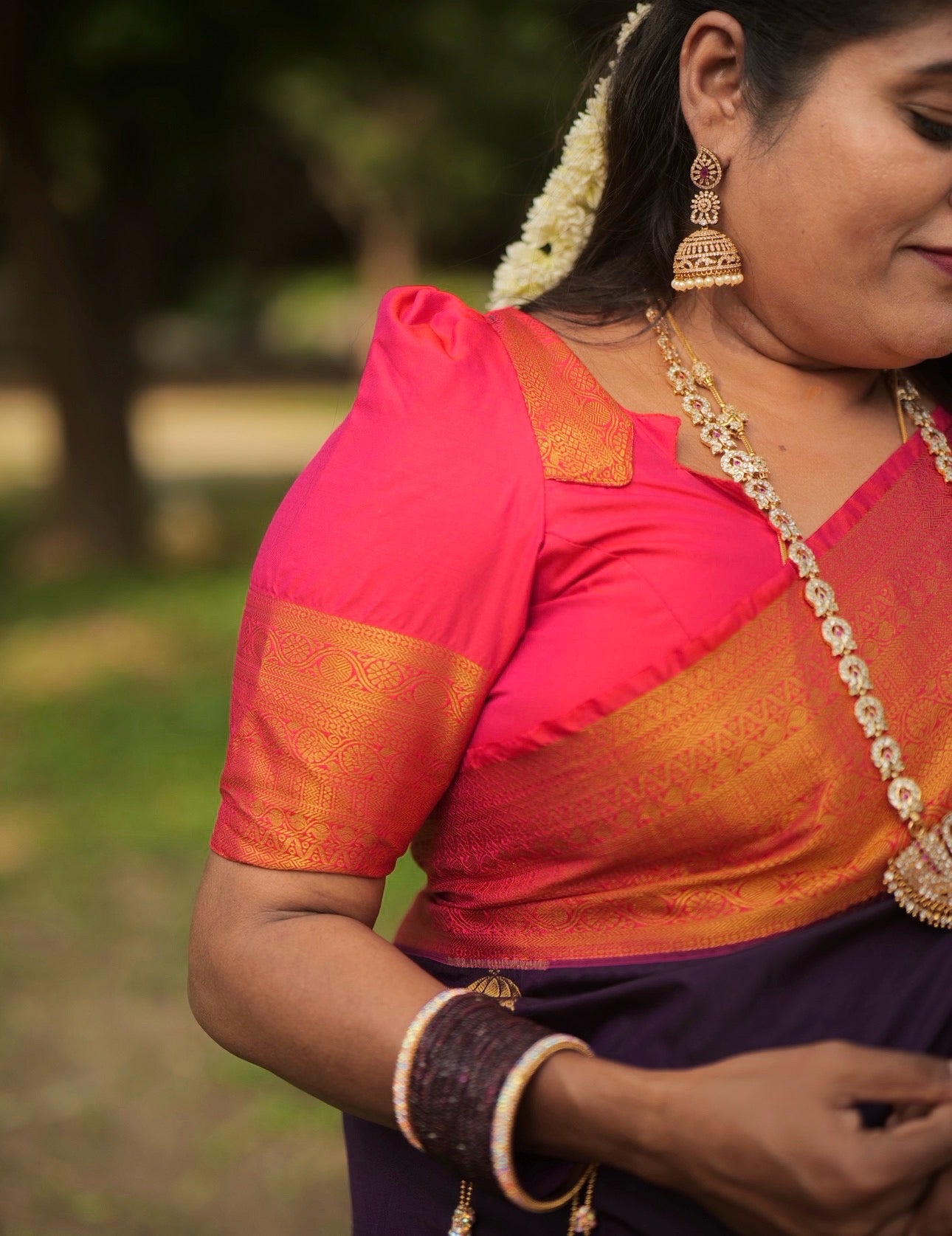 PREMIUM KANCHI SILK SAREE (v)
