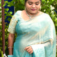 Space Silk Designer Sarees ( blue)