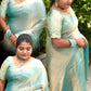 Space Silk Designer Sarees ( blue)