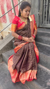 WARM SILK SAREE ( combination )