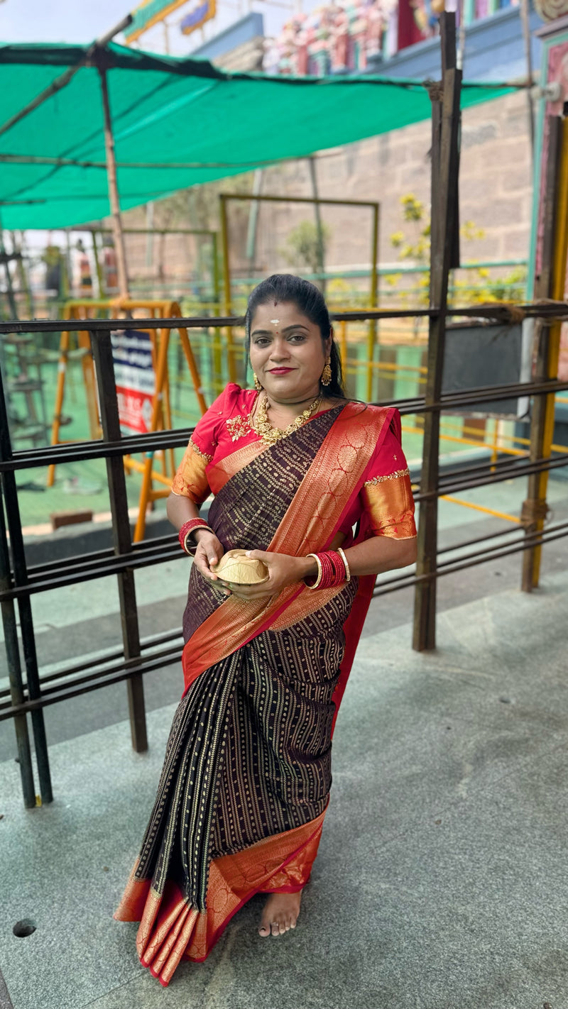 WARM SILK SAREE ( combination )