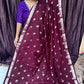 SEMI GEORGETTE SAREE  ( br)