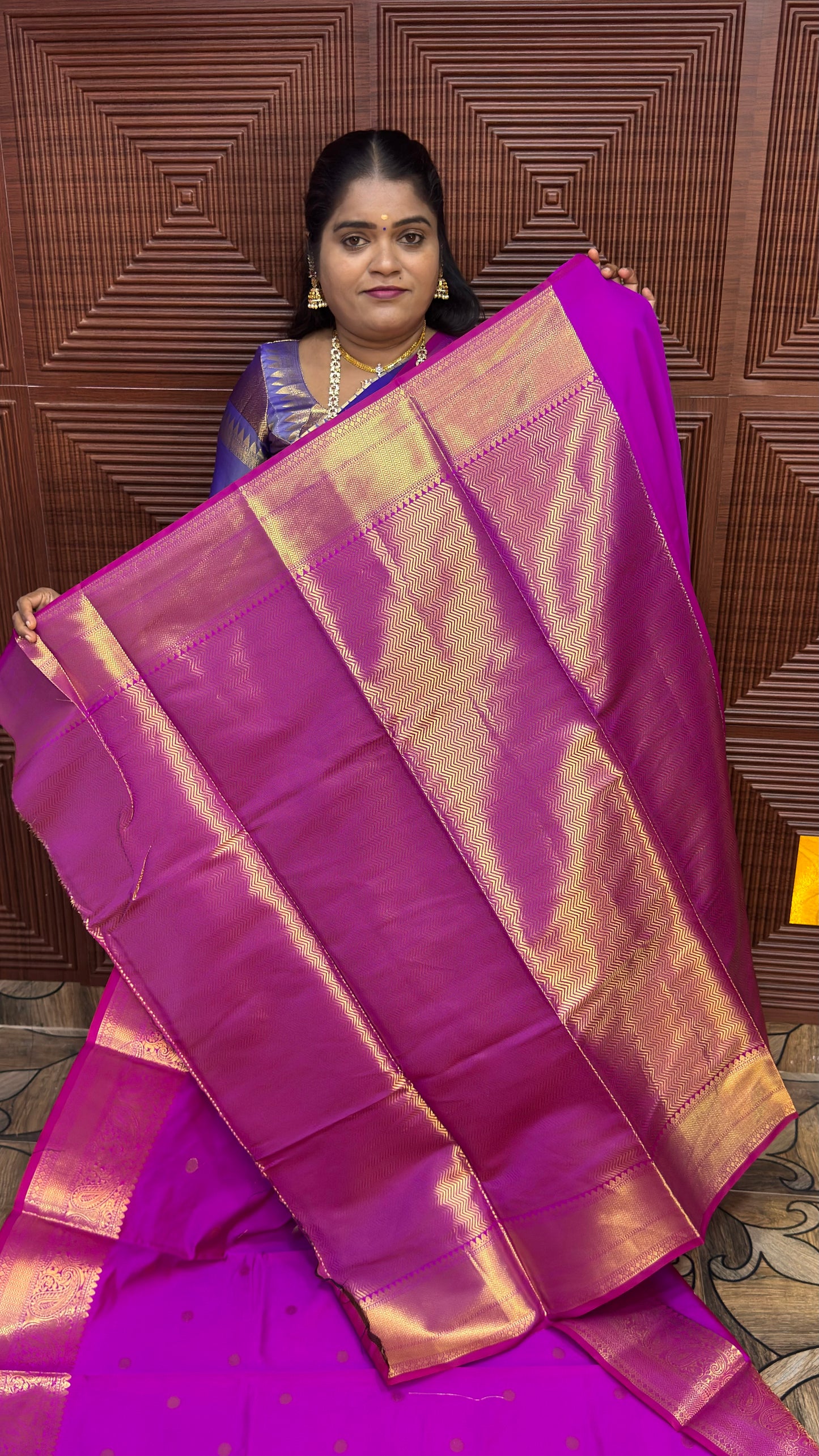 BANARASI SOFT SILK (Dark pink )
