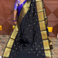 BANARASI SOFT SILK (black )