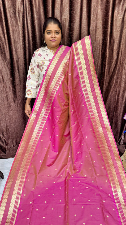 KANCHI SILK SAREE ( pnk)