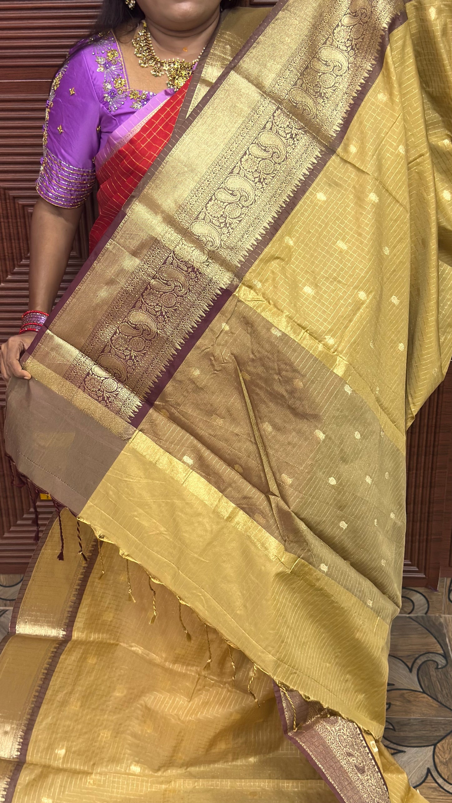 KATTAN SILK SAREE (Crm)
