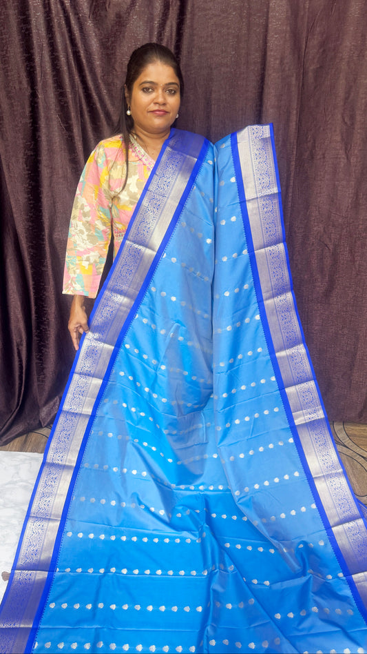 Traditional Kovari Border Soft Silk Sarees