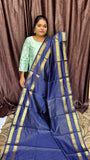 BANARASI SOFT SILK SAREE (BLUE)