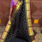 KATTAN SILK SAREE (black )