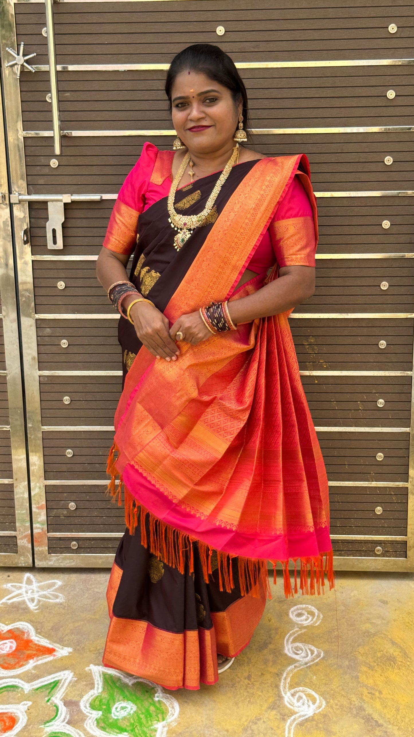 PREMIUM KANCHI SILK SAREE (br)